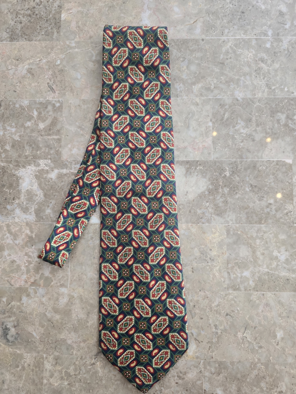 Vintage FENDI Geometric Pattern Tie
